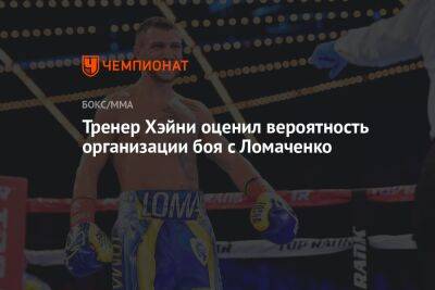Василий Ломаченко - Тренер Хэйни оценил вероятность организации боя с Ломаченко - championat.com