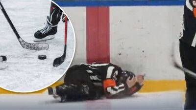 "Це просто дурник": У мережі показали, як російський хокеїст побив арбітра під час матчу - vchaspik.ua - Украина