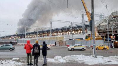 В центре Москвы загорелось складское здание - grodnonews.by - Москва - Россия - Белоруссия