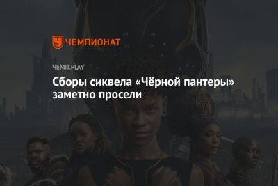 Сборы сиквела «Чёрной пантеры» заметно просели - championat.com - Россия