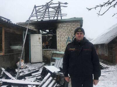 В Новогрудском районе участковый вывел мужчину из горящего дома - grodnonews.by - Белоруссия - район Новогрудский