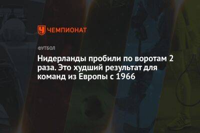 Нидерланды пробили по воротам Эквадора 2 раза. Это худший результат для команды с 1966 - championat.com - Голландия - Эквадор - Катар