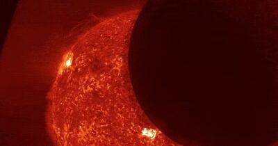 Затмение Солнца Луной. Космический аппарат заснял явление невидимое с Земли (видео) - focus.ua - Украина