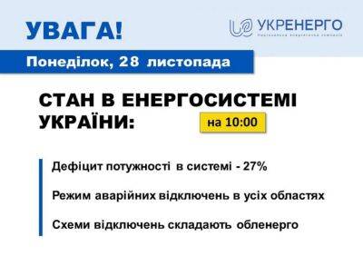 В Україні почалися аварійні відключення світла - lenta.ua - Украина