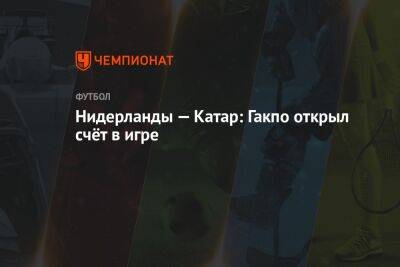 Нидерланды — Катар: Гакпо открыл счёт в игре - championat.com - Голландия - Катар