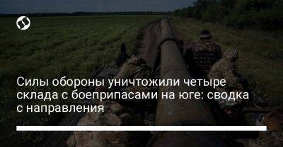 Силы обороны уничтожили четыре склада с боеприпасами на юге: сводка с направления - liga.net - Украина - район Бериславский - Баштанск