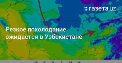 Резкое похолодание ожидается в Узбекистане - gazeta.uz - Узбекистан - Навоийской обл. - Хорезмская обл.