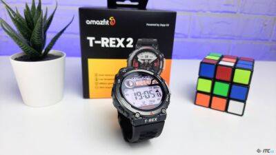 Обзор Amazfit T-Rex 2: стильные и защищенные смарт-часы с большим временем автономной работы - itc.ua - Украина