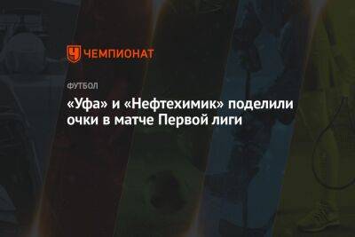 Андрей Фисенко - «Уфа» и «Нефтехимик» поделили очки в матче Первой лиги - championat.com - Москва - Россия - Краснодар - Уфа - Нижнекамск - Владивосток - Петрозаводск