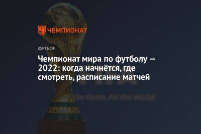 Чемпионат мира по футболу — 2022: когда начнётся, где смотреть, расписание матчей - championat.com - США - Англия - Мексика - Дания - Эквадор - Аргентина - Катар - Сенегал