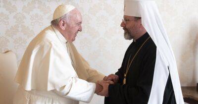 Франциск - Предстоятель УГКЦ прибыл в Ватикан и подарил Франциску "военный" подарок - dsnews.ua - Россия - Украина - Ватикан