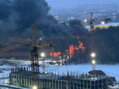 У Підмосков'ї знову масштабна пожежа, горить ТЦ (Фото) - lenta.ua - Украина - Росія