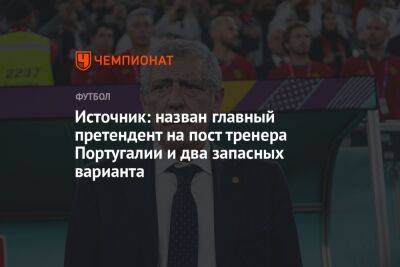 Николо Скир - Источник: назван главный претендент на пост тренера Португалии и два запасных варианта - championat.com - Франция - Бразилия - Португалия - Аргентина - Катар - Марокко