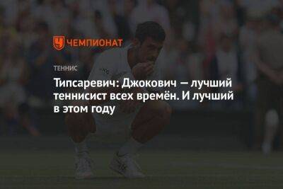Типсаревич: Джокович — лучший теннисист всех времён. И лучший в этом году - koronavirus.center - Сербия