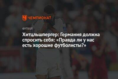 Ханс-Дитер Флик - Хитцльшпергер: Германия должна спросить себя: «Правда ли у нас есть хорошие футболисты?» - championat.com - Германия - Япония - Испания - Катар - Коста Рика