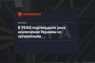 Андрей Шевченко - Олег Протасов - В УЕФА подтвердили риск исключения Украины из организации - championat.com - Украина