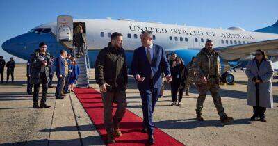 Владимир Зеленский - Самолет Зеленского приземлился на военной базе США Эндрюс (фото) - focus.ua - США - Украина - Вашингтон