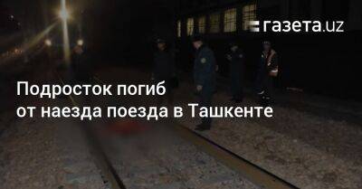 Подросток погиб от наезда поезда в Ташкенте - gazeta.uz - Узбекистан - Ташкент - район Яшнабадский