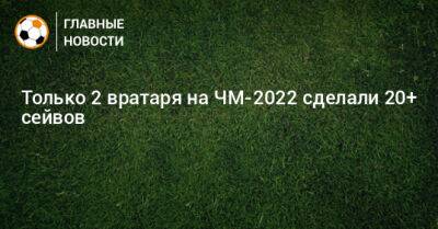 Только 2 вратаря на ЧМ-2022 сделали 20+ сейвов - bombardir.ru