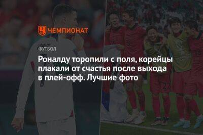 Дмитрий Голубович - Роналду торопили с поля, корейцы плакали от счастья после выхода в плей-офф. Лучшие фото - championat.com - Южная Корея - Португалия - Катар