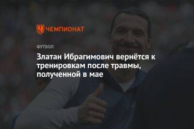 Златан Ибрагимович вернётся к тренировкам после травмы, полученной в мае - championat.com - Италия - Швеция - Лос-Анджелес