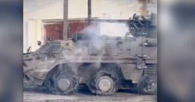 Доехал своим ходом: появилось видео украинского БТР-4 после боя с дымящимися колесами - focus.ua - Украина - Харьков - Мариуполь