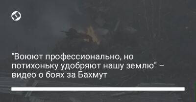 "Воюют профессионально, но потихоньку удобряют нашу землю" – видео о боях за Бахмут - liga.net - Украина