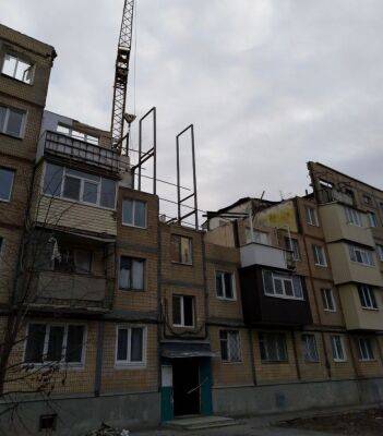 В Харькове отстраивают дом, в котором рухнула крыша и несколько этажей (фото) - objectiv.tv - Харьков - район Немышлянский