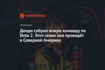 Денди собрал новую команду по Dota 2. Этот сезон она проведёт в Северной Америке - championat.com - Украина