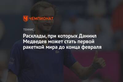 Джокович Новак - Даниил Медведев - Расклады, при которых Даниил Медведев может стать первой ракеткой мира до конца февраля - championat.com - Россия - Австралия - Рио-Де-Жанейро