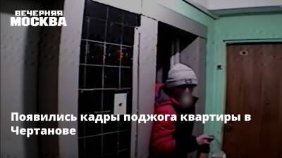 Появились кадры поджога квартиры в Чертанове - vm.ru - Москва - Москва