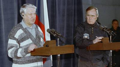Борис Ельцин - Джордж Буш - «Не стремились что-либо обещать документально»: 30 лет назад США и Россия подписали Кэмп-Дэвидскую декларацию - russian.rt.com - Москва - Россия - США - Вашингтон - шт. Мэриленд