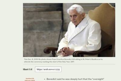 Бенедикт XVI (Xvi) - Папа в отставке Бенедикт XVI попросил прощения - mk.ru - Германия - Ватикан