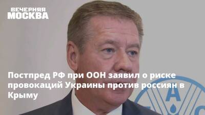 Мария Захарова - Геннадий Гатилов - Постпред РФ при ООН заявил о риске провокаций Украины против россиян в Крыму - vm.ru - Россия - США - Украина - Киев - Крым - Женева