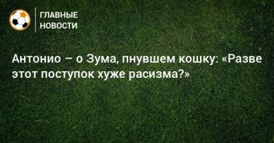 Антонио – о Зума, пнувшем кошку: «Разве этот поступок хуже расизма?» - bombardir.ru