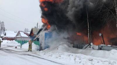 В Печоре сгорел жилой дом - bnkomi.ru - респ. Коми