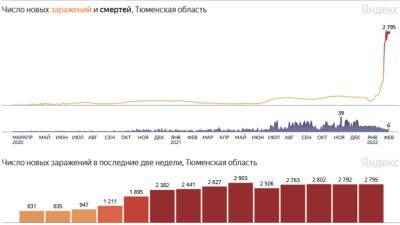 За сутки коронавирусом заразились 2 795 жителей Тюменской области - nashgorod.ru - Россия - Тюменская обл. - Югра - окр. Янао - Скончался