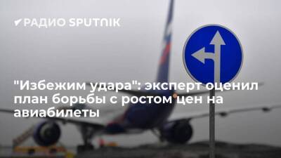 "Избежим удара": эксперт оценил план борьбы с ростом цен на авиабилеты - smartmoney.one