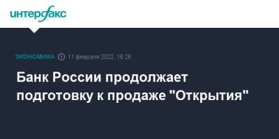 Эльвира Набиуллина - Банк России продолжает подготовку к продаже "Открытия" - interfax.ru - Москва - Россия