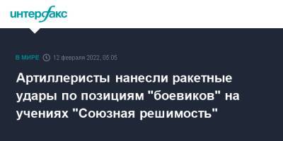 Артиллеристы нанесли ракетные удары по позициям "боевиков" на учениях "Союзная решимость" - interfax.ru - Москва - Россия - Белоруссия - Могилевская обл.