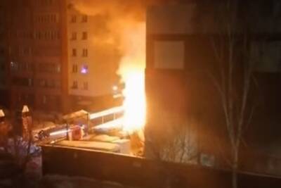 Пожар произошел на стройплощадке в центре Новосибирска - tayga.info - Новосибирск