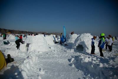 Как в Новосибирске строят жилища эскимосов. Фото - tayga.info - Новосибирск - район Советский, Новосибирск