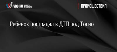 Kia Sportage - Ребенок пострадал в ДТП под Тосно - ivbg.ru - Украина