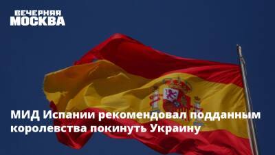 Мария Захарова - МИД Испании рекомендовал подданным королевства покинуть Украину - vm.ru - Россия - Украина - Киев - Англия - Бельгия - Испания - Латвия