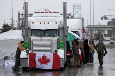 В Канаде суд постановил прекратить блокаду моста грузовиками на границе с США - trend.az - США - Канада - шт. Мичиган - Оттава - Canada - провинция Онтарио - Протесты