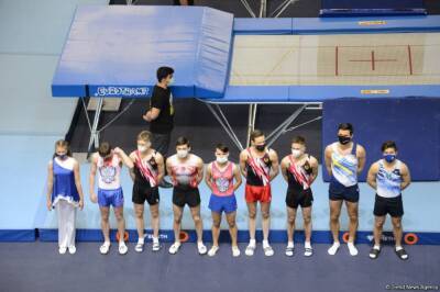 В Баку стартовал заключительный день соревнований Кубка мира по прыжкам на батуте (ФОТО) - trend.az - Азербайджан