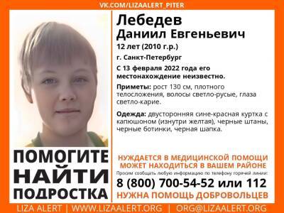 Элизабет Алерт - В Петербурге без вести пропал 12-летний мальчик - ivbg.ru - Украина - Санкт-Петербург - Петербург