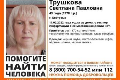 Отряд «Лиза Алерт» разыскивает пропавшую в Костроме 43-летнюю блондинку - kostroma.mk.ru - Кострома