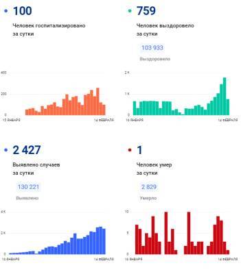 Коронавирус в Коми: актуальные данные на 14 февраля - bnkomi.ru - респ. Коми