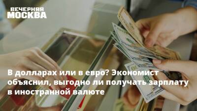 В долларах или в евро? Экономист объяснил, выгодно ли получать зарплату в иностранной валюте - vm.ru - Москва